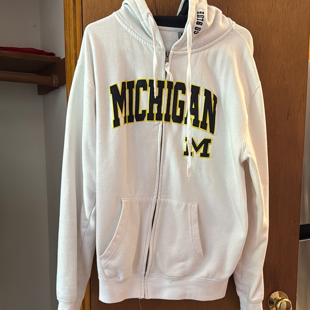 White Michigan Hoodie